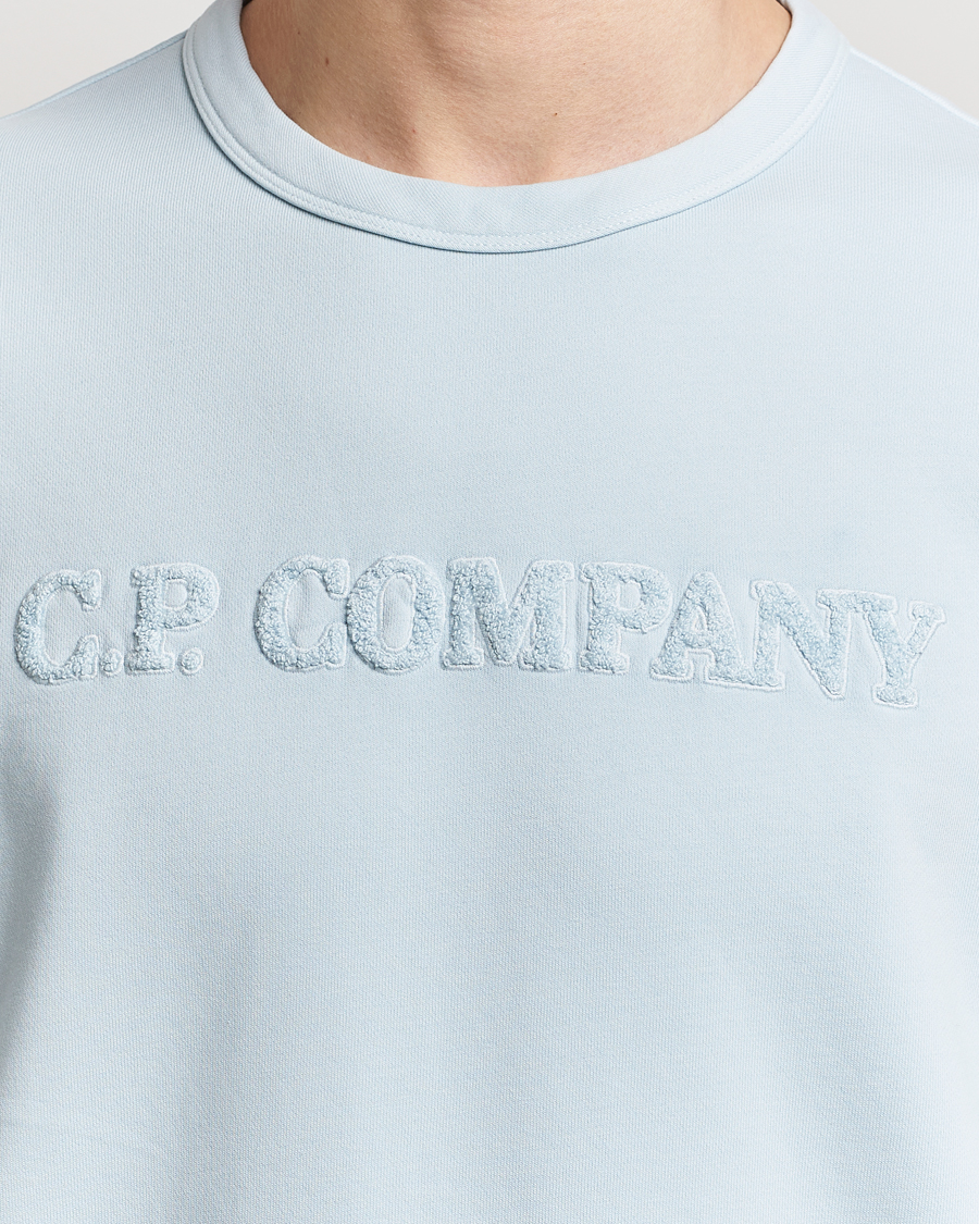 Herre | Gensere | C.P. Company | Resist Dyed Cotton Logo Sweatshirt Mint