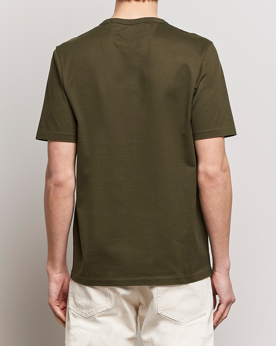 Herre | T-Shirts | C.P. Company | Mercerized Heavy Cotton Logo T-Shirt Army