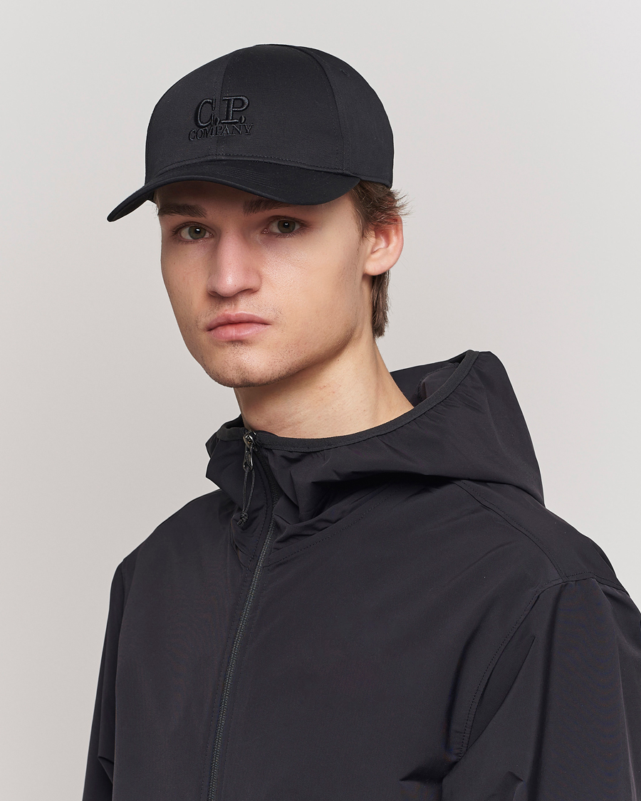 Herre | Assesoarer | C.P. Company | Cotton Gabardine Cap Black