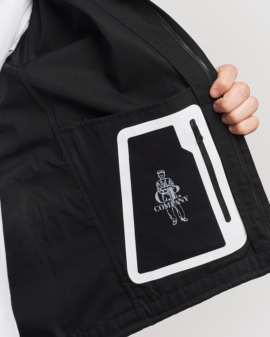 Herre | Jakker | C.P. Company | Metropolis Water Resistant Hyst Cotton Jacket Black