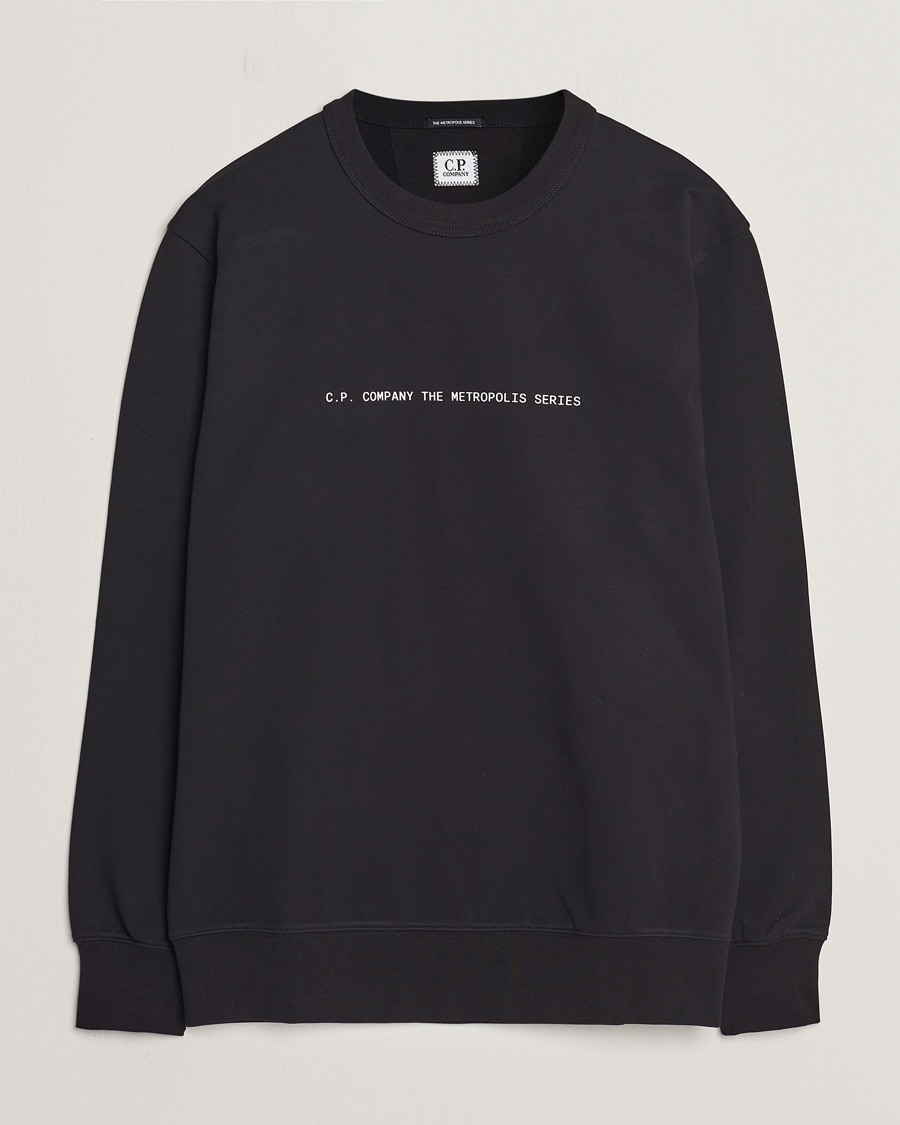 Herre | Gensere | C.P. Company | Metropolis Printed Logo Sweatshirt Black