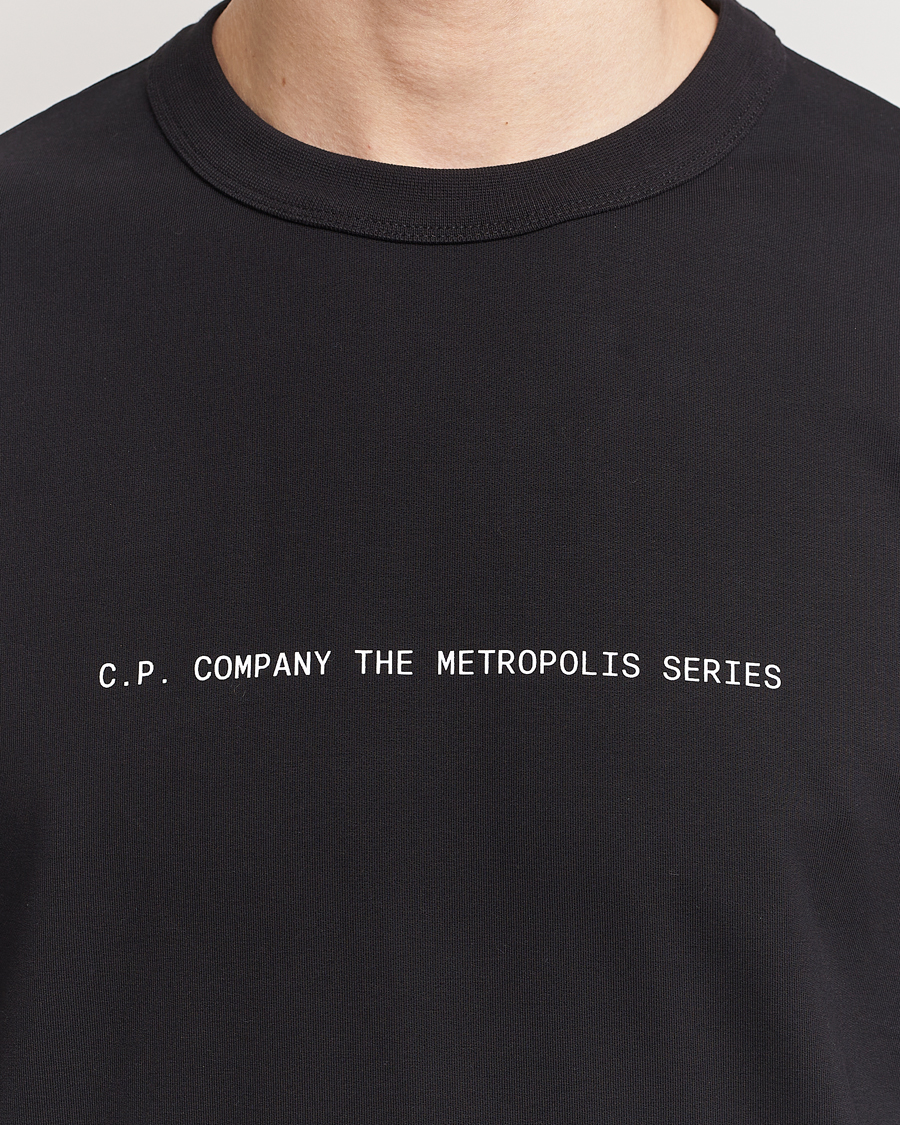Herre | Gensere | C.P. Company | Metropolis Printed Logo Sweatshirt Black