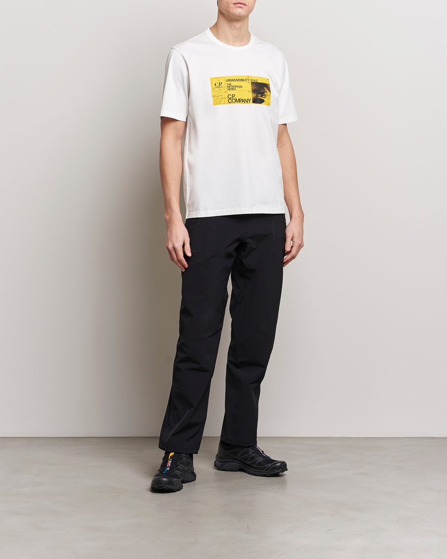 Herre | T-Shirts | C.P. Company | Metropolis Mercerized Jersey Logo T-Shirt White