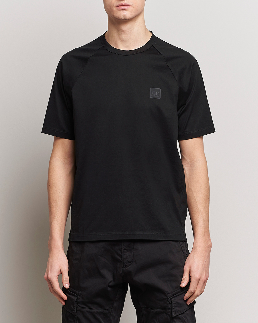 Herre | Klær | C.P. Company | Metropolis Mercerized Jersey Tonal Logo T-Shirt Black