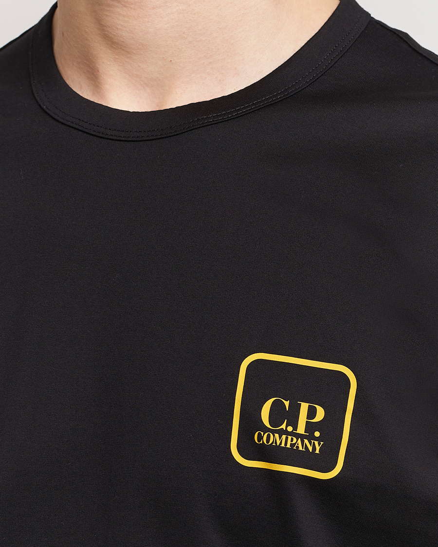 Herre | T-Shirts | C.P. Company | Metropolis Mercerized Jersey Back Logo T-Shirt Black