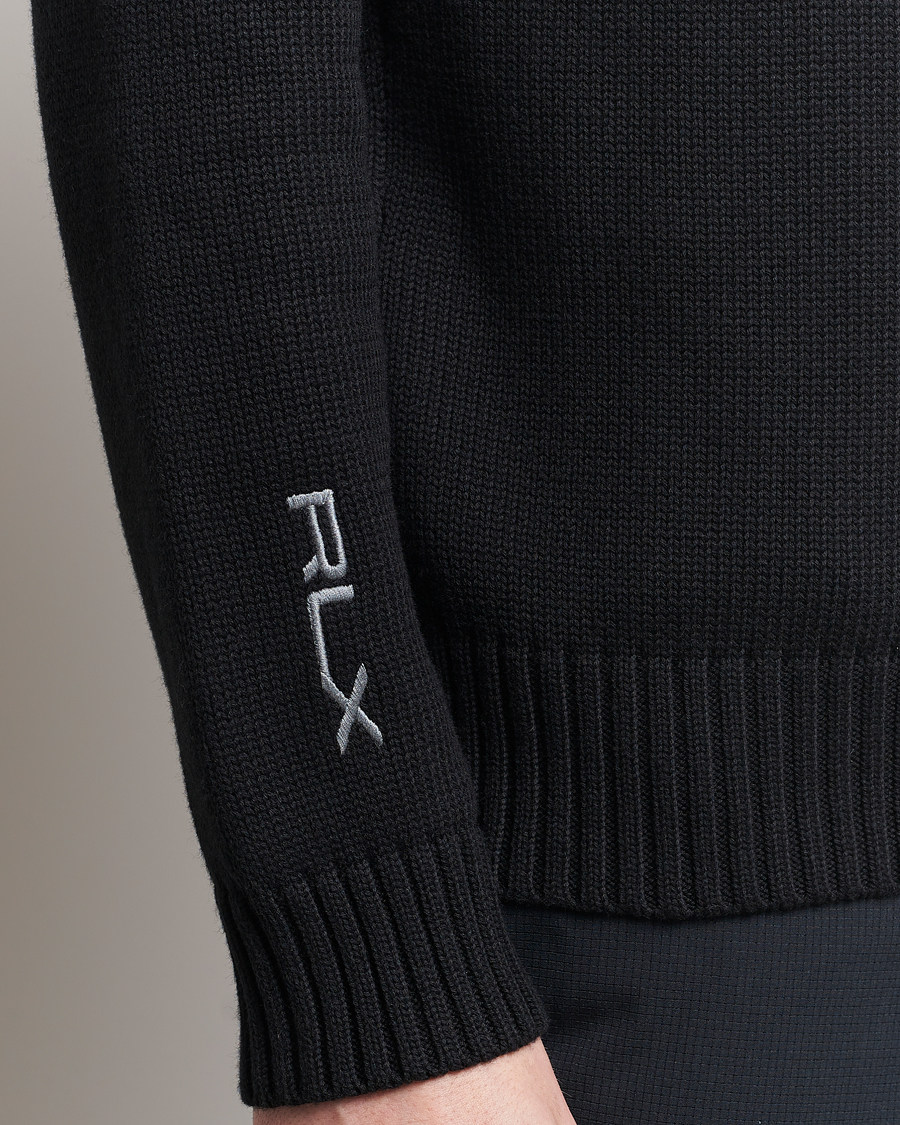 Herre | Gensere | RLX Ralph Lauren | Bear Golfer Knitted Sweater Polo Black