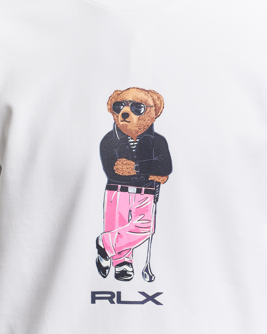 Herre | Gensere | RLX Ralph Lauren | Bear Golfer Double Knit Sweater Ceramic White