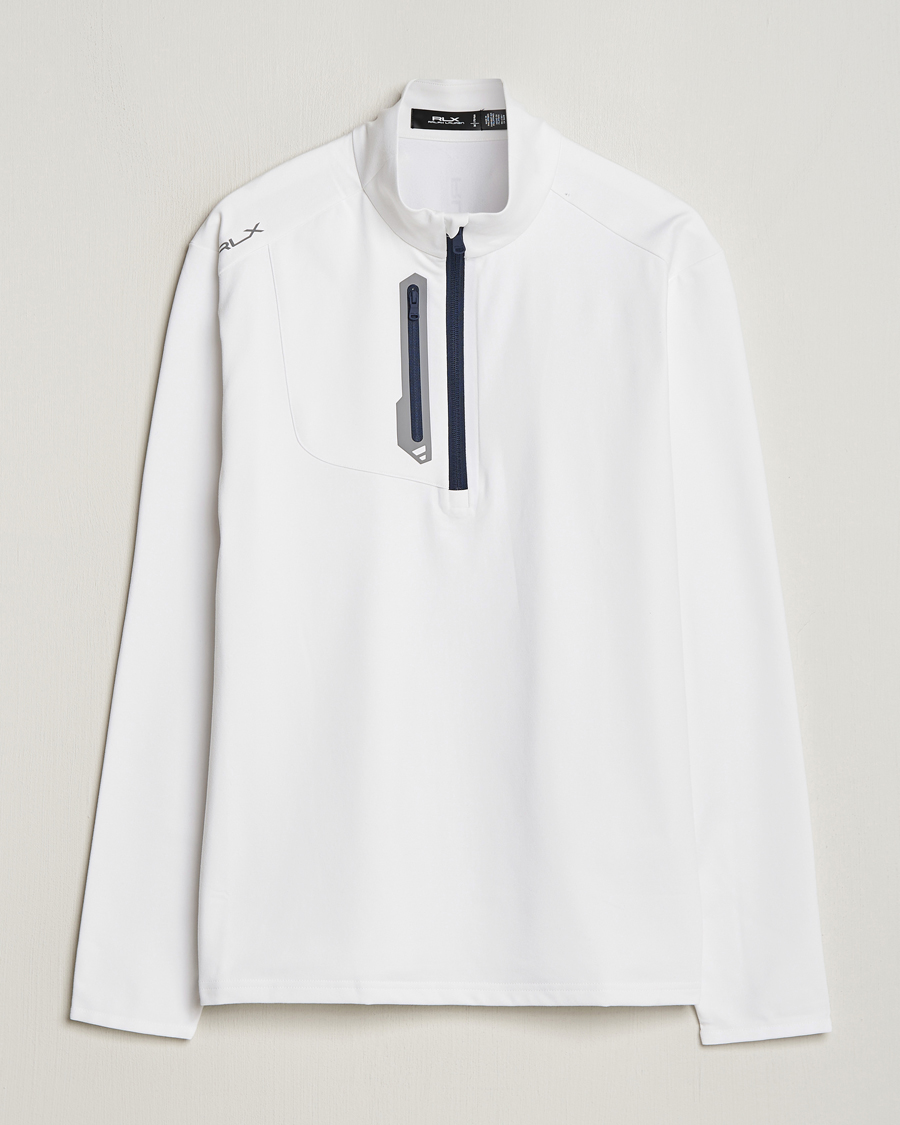 Herre | Gensere | RLX Ralph Lauren | Luxury Jersey Half Zip Ceramic White