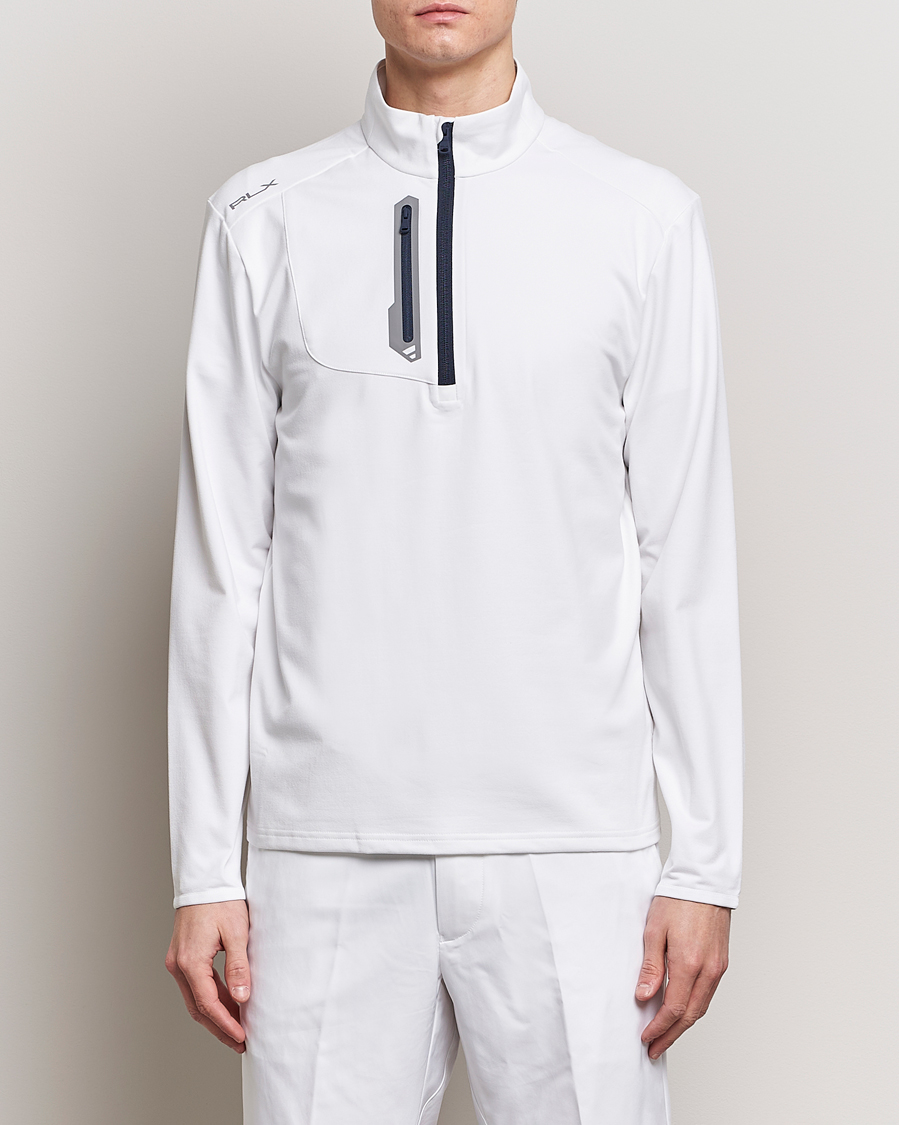 Herre | Active | RLX Ralph Lauren | Luxury Jersey Half Zip Ceramic White