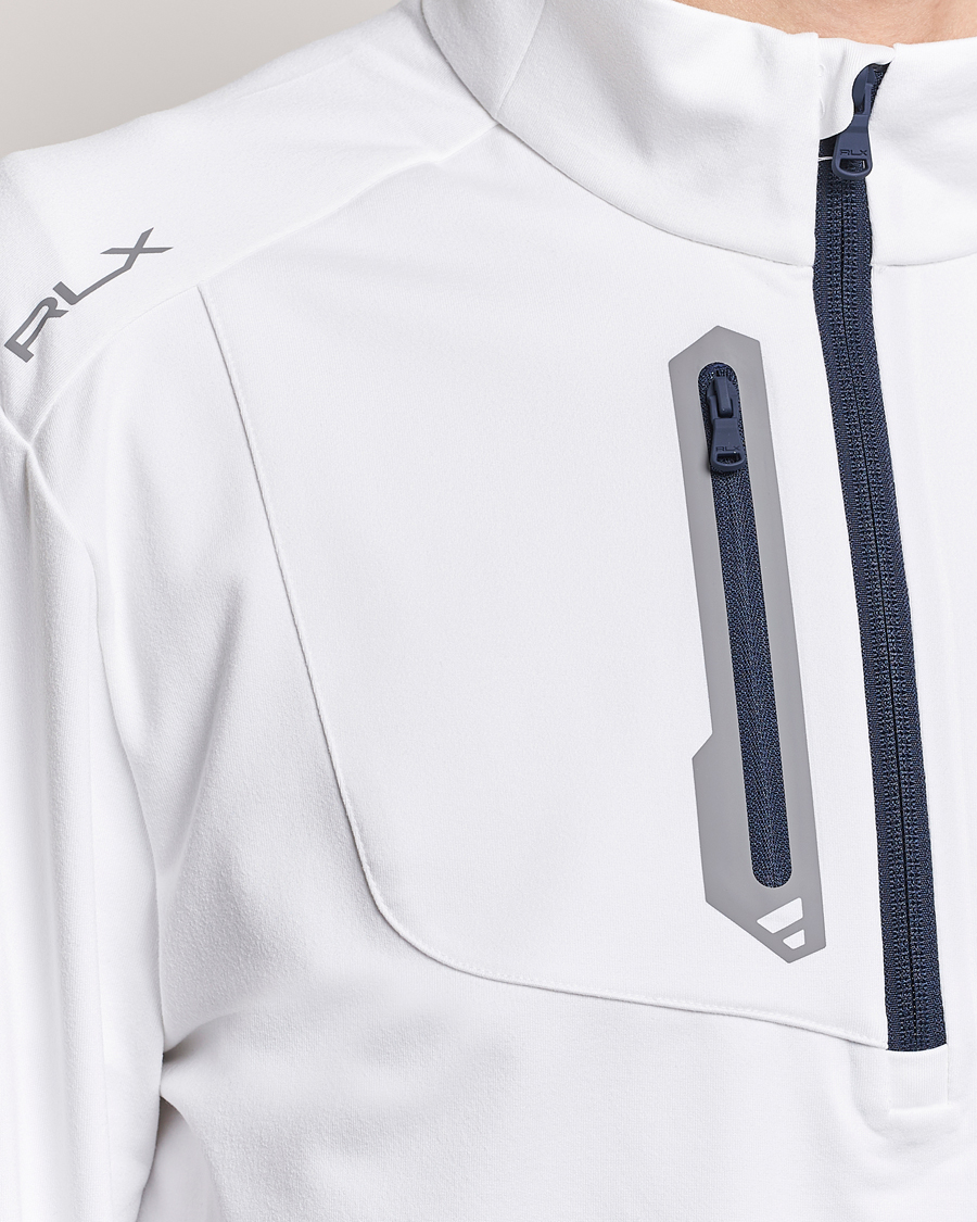 Herre | Gensere | RLX Ralph Lauren | Luxury Jersey Half Zip Ceramic White