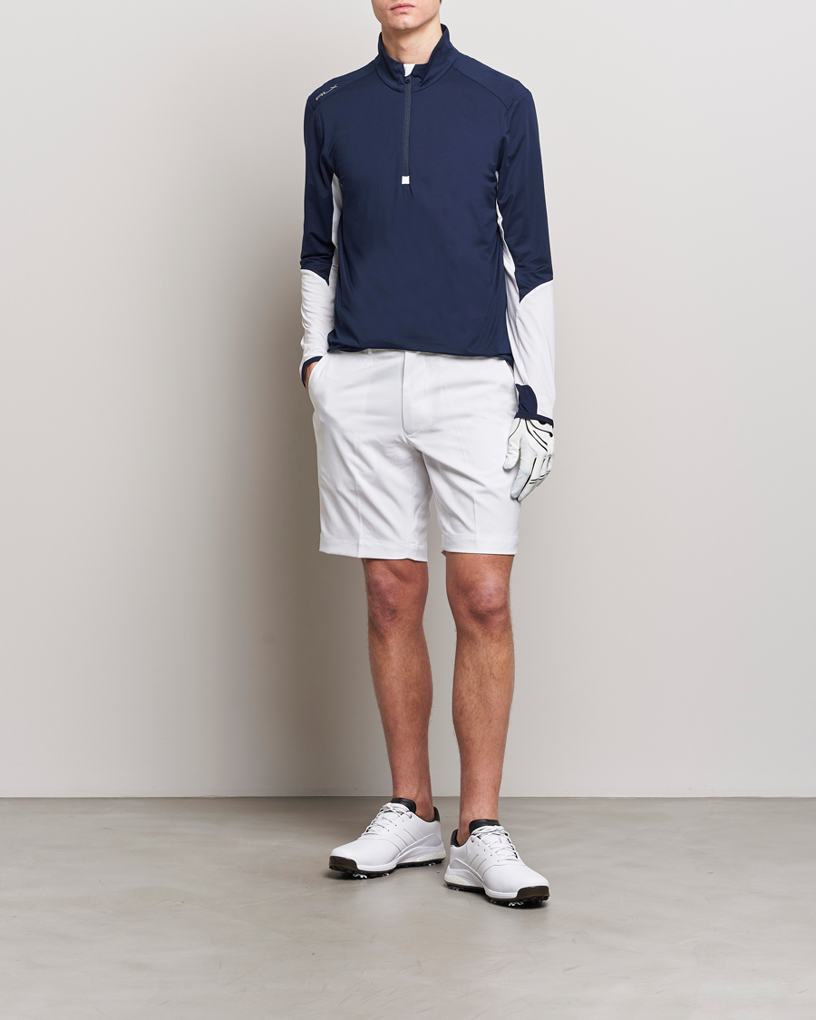 Herre | Gensere | RLX Ralph Lauren | Long Sleeve Airflow Half Zip Navy/White