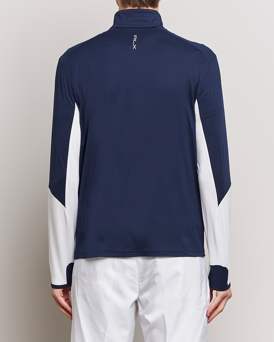 Herre | Gensere | RLX Ralph Lauren | Long Sleeve Airflow Half Zip Navy/White