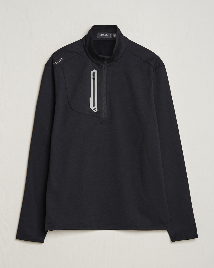 Herre | Gensere | RLX Ralph Lauren | Luxury Jersey Half Zip Polo Black