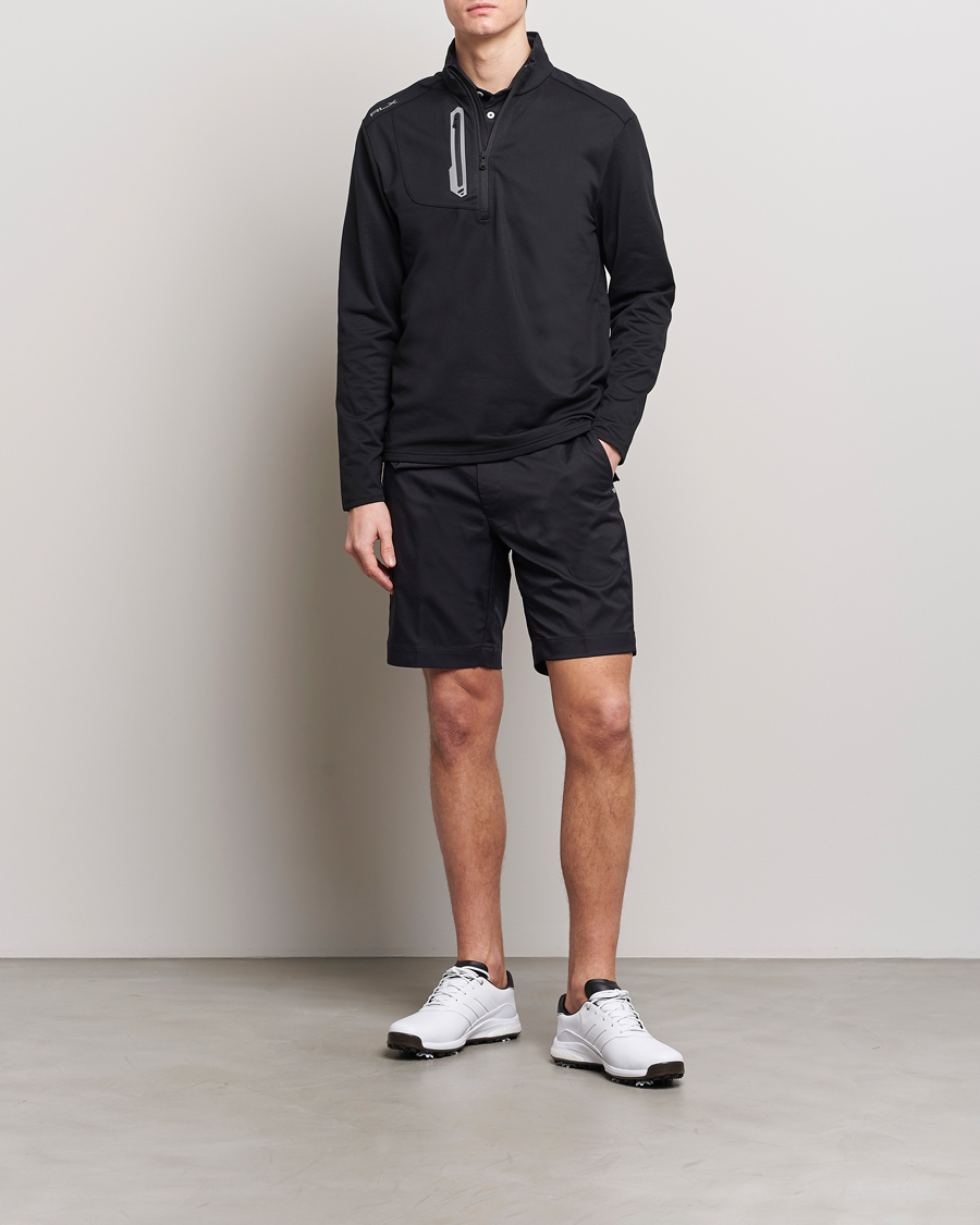 Herre | Gensere | RLX Ralph Lauren | Luxury Jersey Half Zip Polo Black