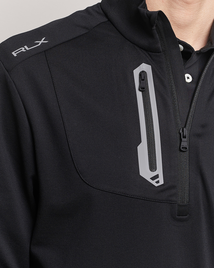 Herre | Gensere | RLX Ralph Lauren | Luxury Jersey Half Zip Polo Black