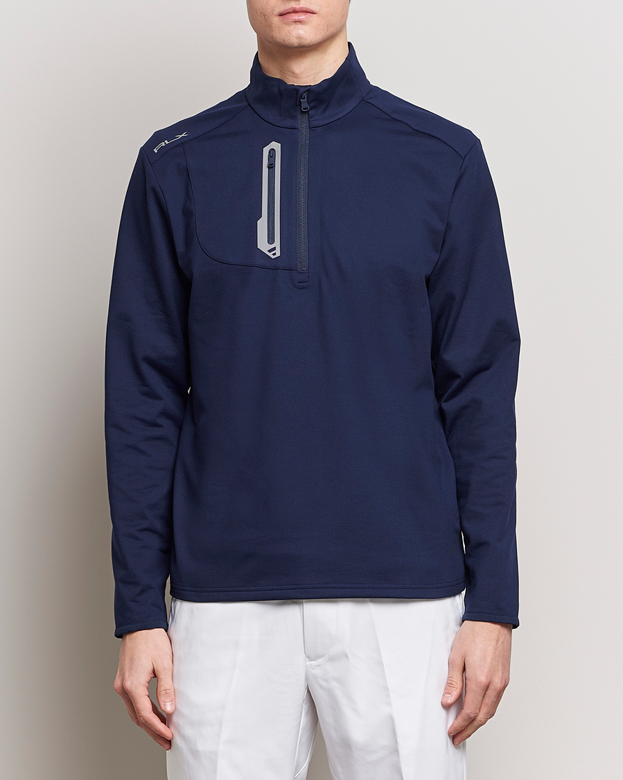 Herre | Klær | RLX Ralph Lauren | Luxury Jersey Half Zip Refined Navy