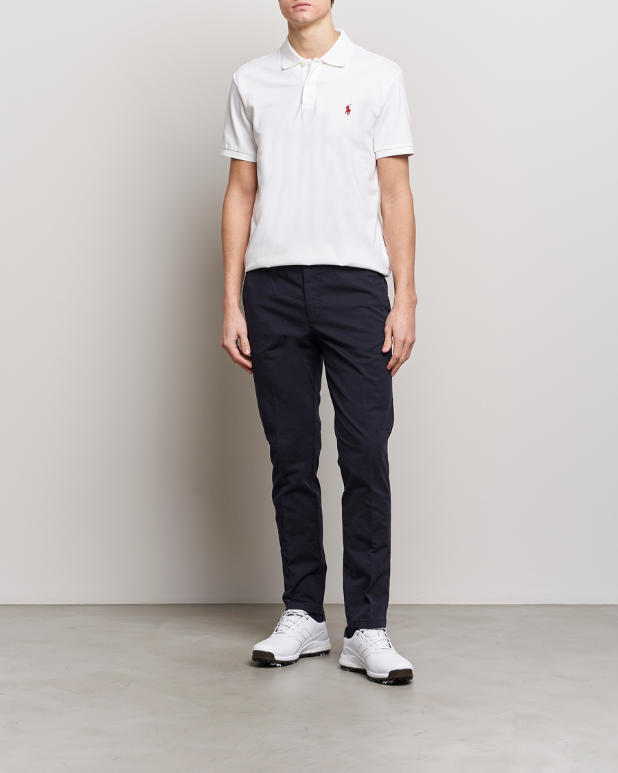 Herre | Pikéer | Polo Ralph Lauren Golf | Performance Stretch Polo Ceramic White