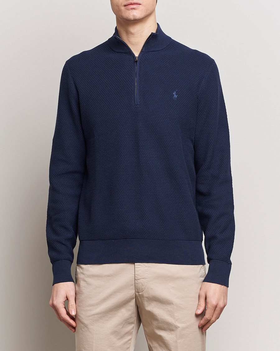 Herre | Half-zip | Polo Ralph Lauren Golf | Cotton Jersey Half Zip Refined Navy