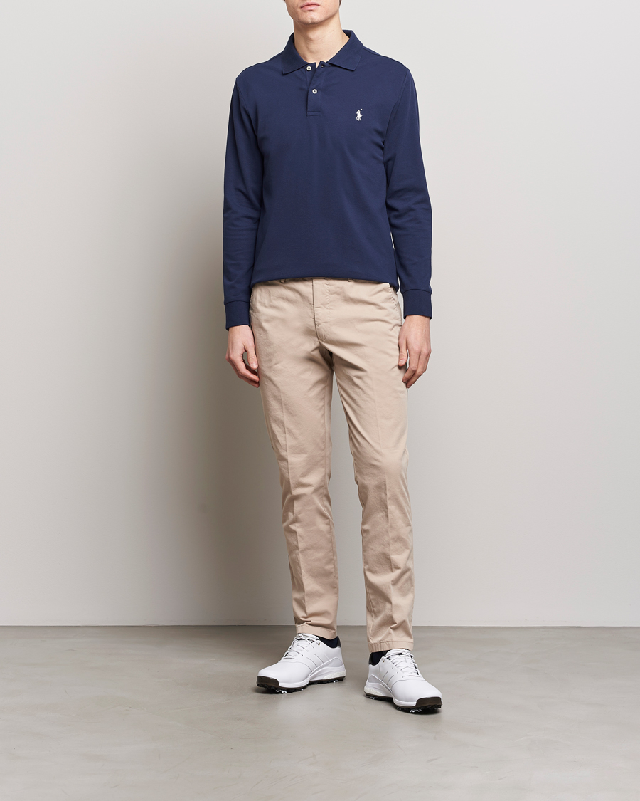 Herre | Gensere | Polo Ralph Lauren Golf | Performance Stretch Long Sleeve Polo Refined Navy