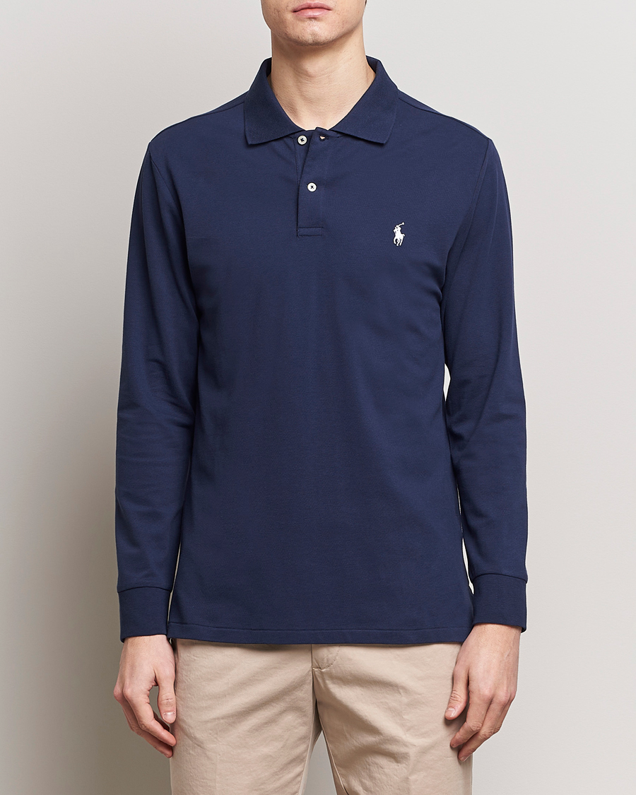 Herre |  | Polo Ralph Lauren Golf | Performance Stretch Long Sleeve Polo Refined Navy