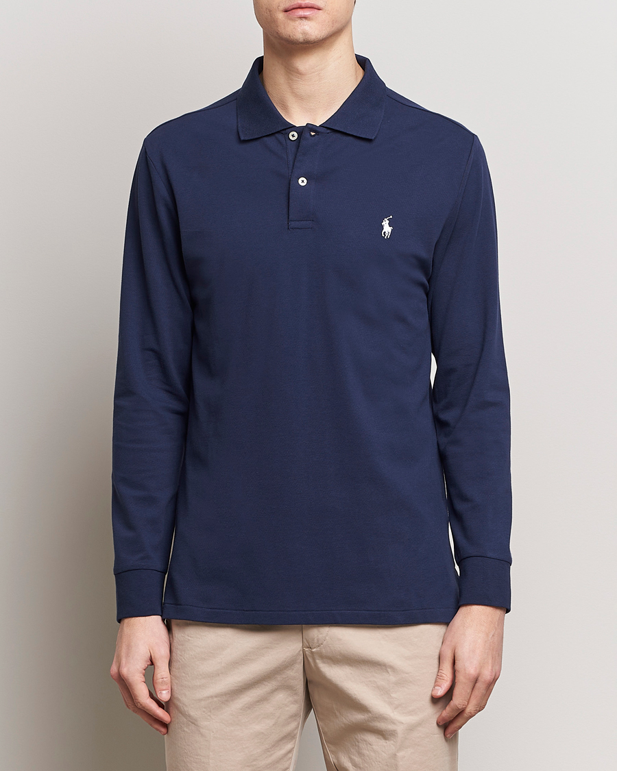 Herre | Gensere | Polo Ralph Lauren Golf | Performance Stretch Long Sleeve Polo Refined Navy