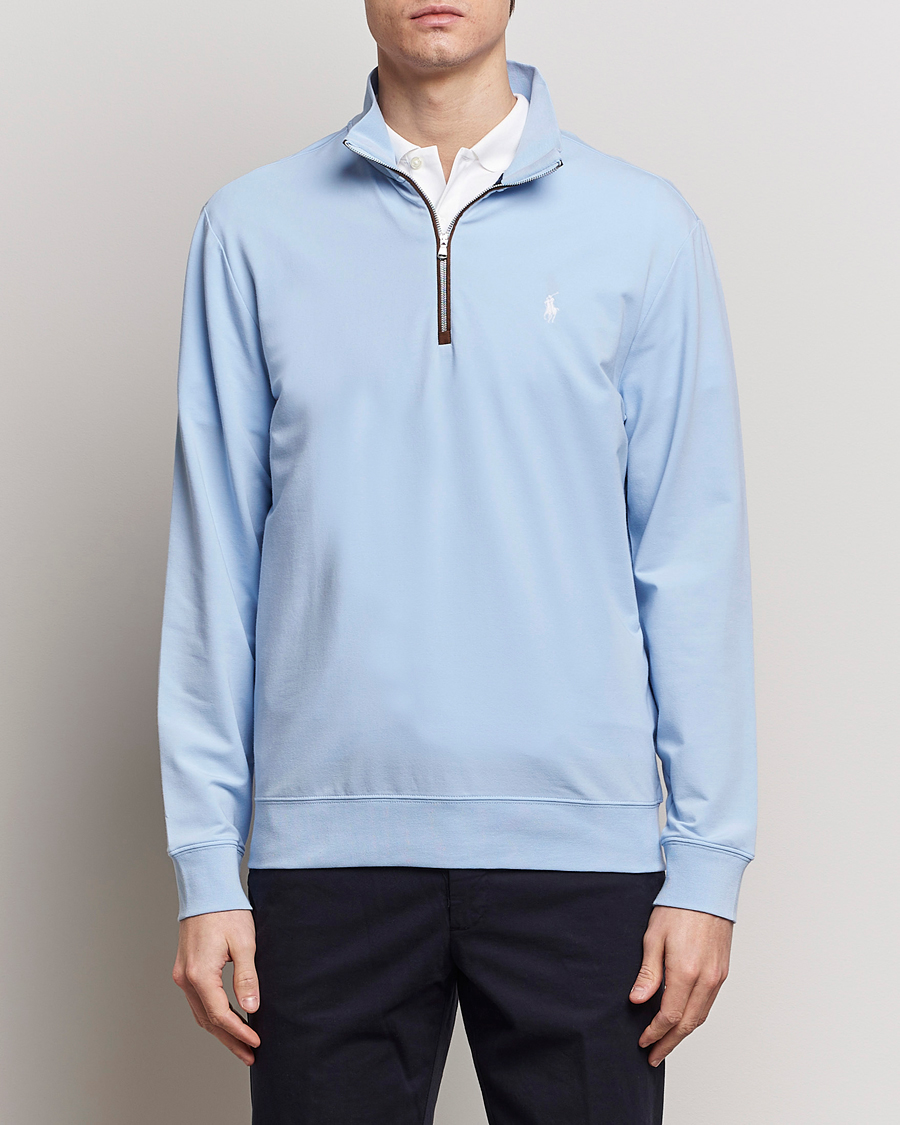 Herre |  | Polo Ralph Lauren Golf | Terry Jersey Half Zip Sweater Office Blue