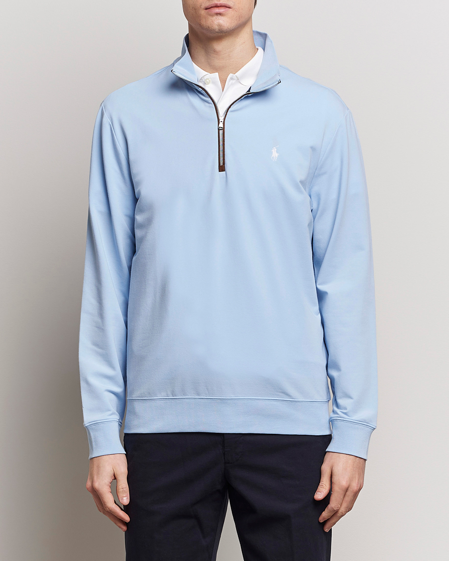 Herre | Klær | Polo Ralph Lauren Golf | Terry Jersey Half Zip Sweater Office Blue