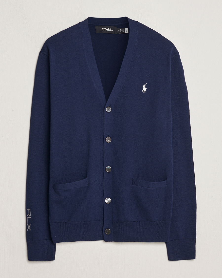 Herre | Gensere | RLX Ralph Lauren | Cotton Cardigan Refined Navy