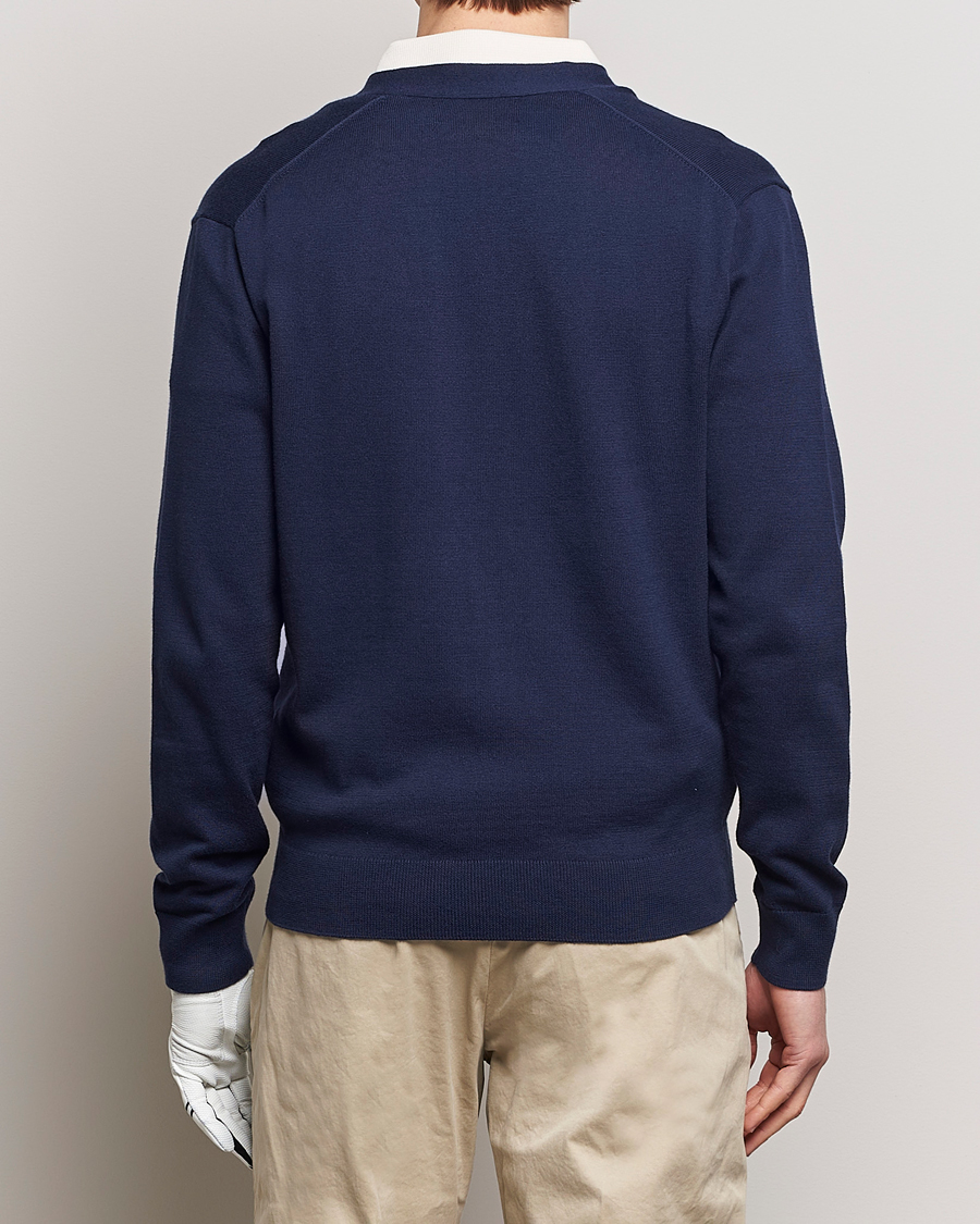 Herre | Gensere | RLX Ralph Lauren | Cotton Cardigan Refined Navy
