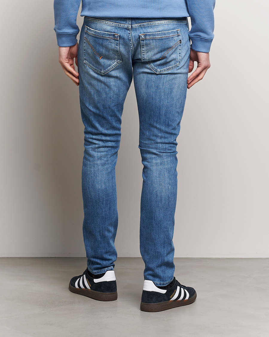 Herre | Jeans | Dondup | George Distressed Jeans Light Blue