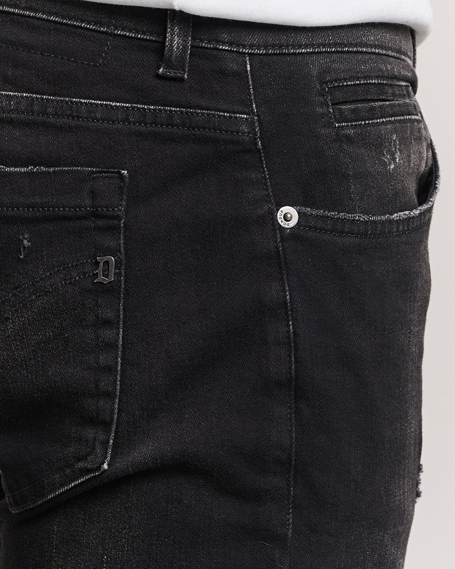 Herre | Jeans | Dondup | George Distressed Jeans Washed Black