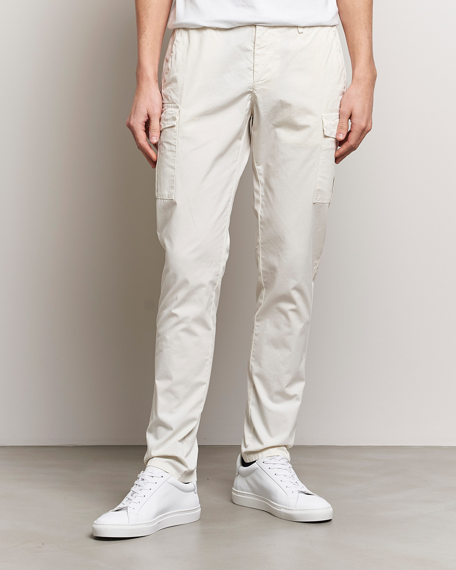 Herre |  | Dondup | Eddie Cargo Pants Off White