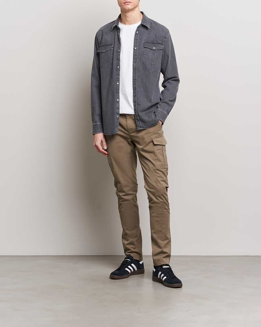 Herre | Bukser | Dondup | Eddie Cargo Pants Dark Beige