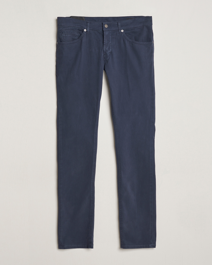 Herre | Bukser | Dondup | George Gabardine 5-Pocket Navy
