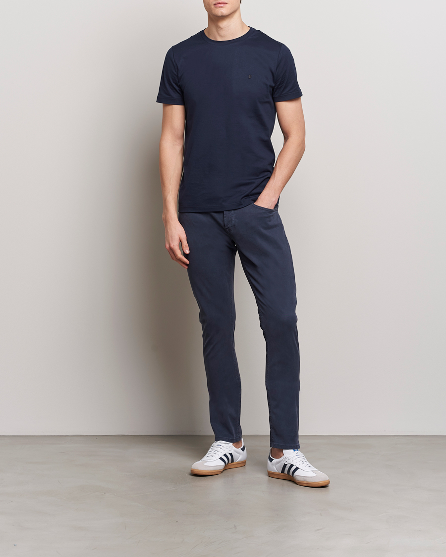 Herre | Bukser | Dondup | George Gabardine 5-Pocket Navy