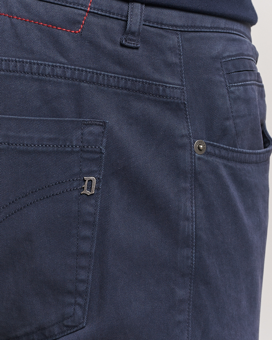 Herre | Bukser | Dondup | George Gabardine 5-Pocket Navy
