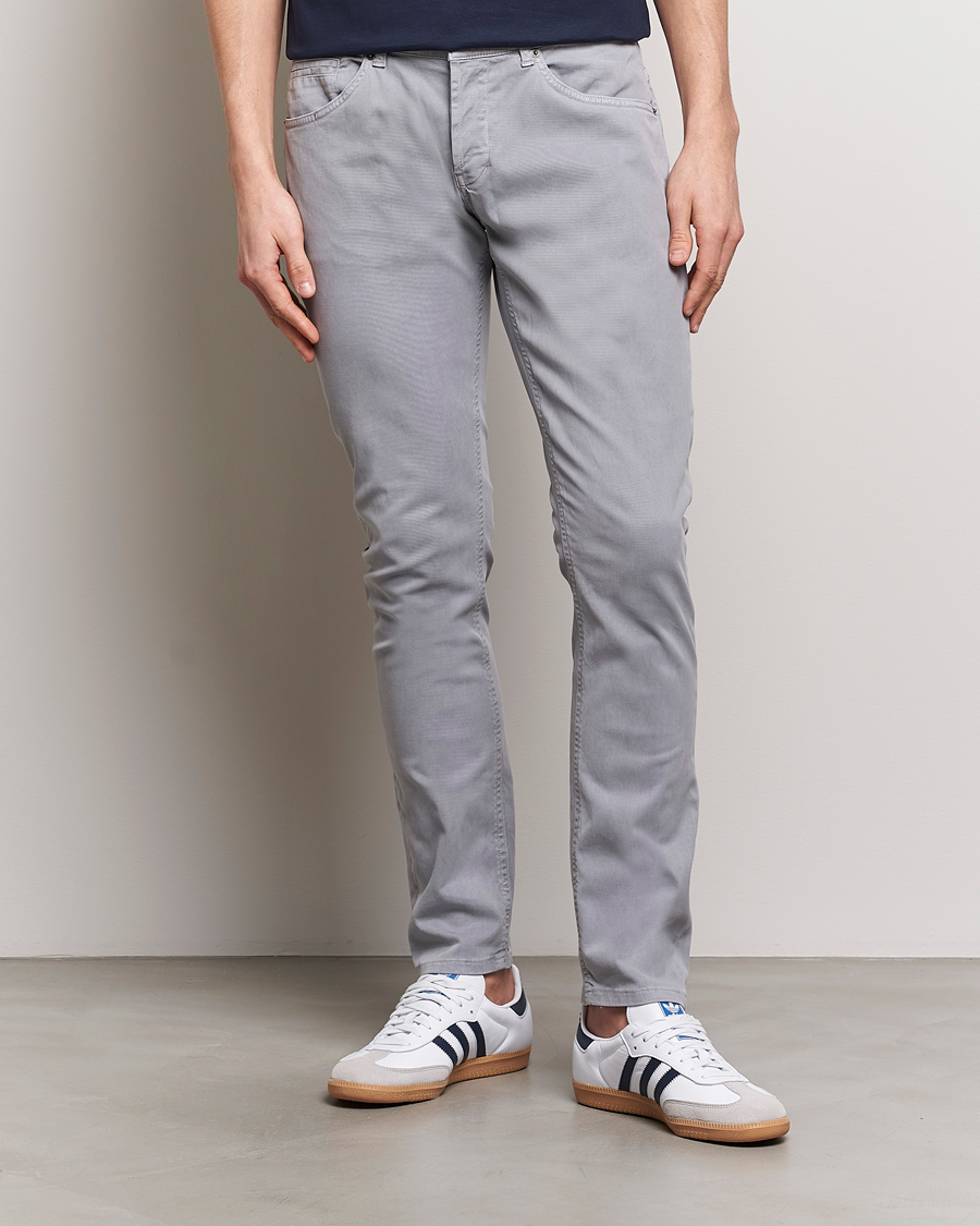 Men |  | Dondup | George Gabardine 5-Pocket Light Grey