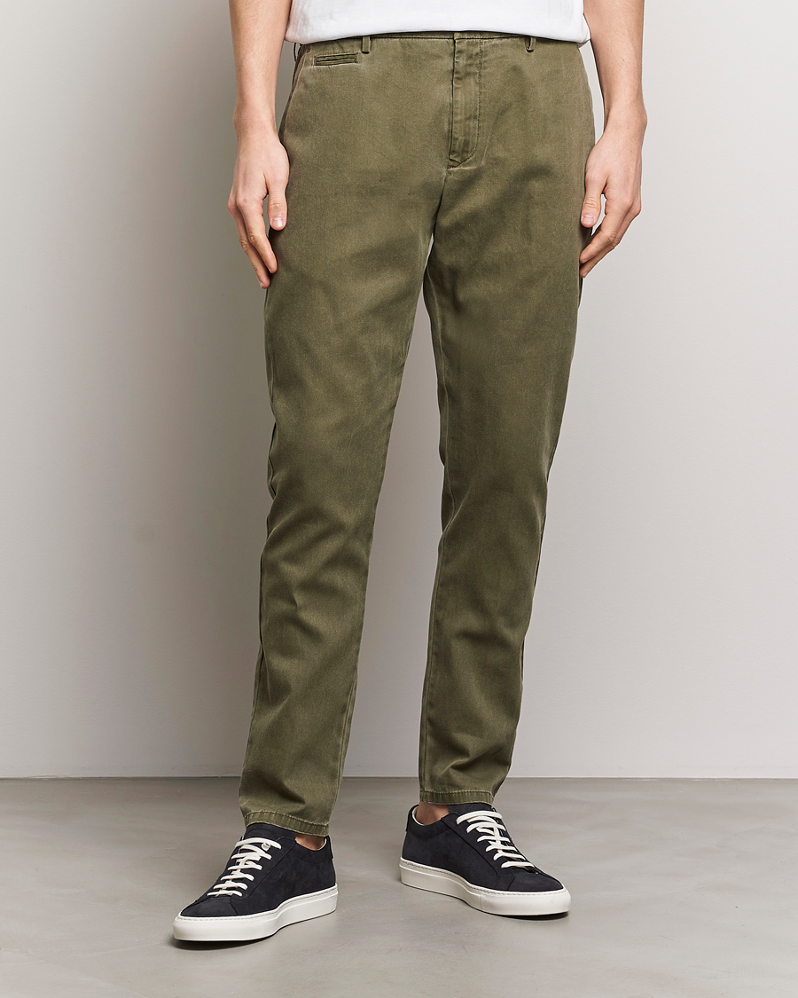 Herre | Klær | Dondup | Joe Cotton Chinos Olive Green