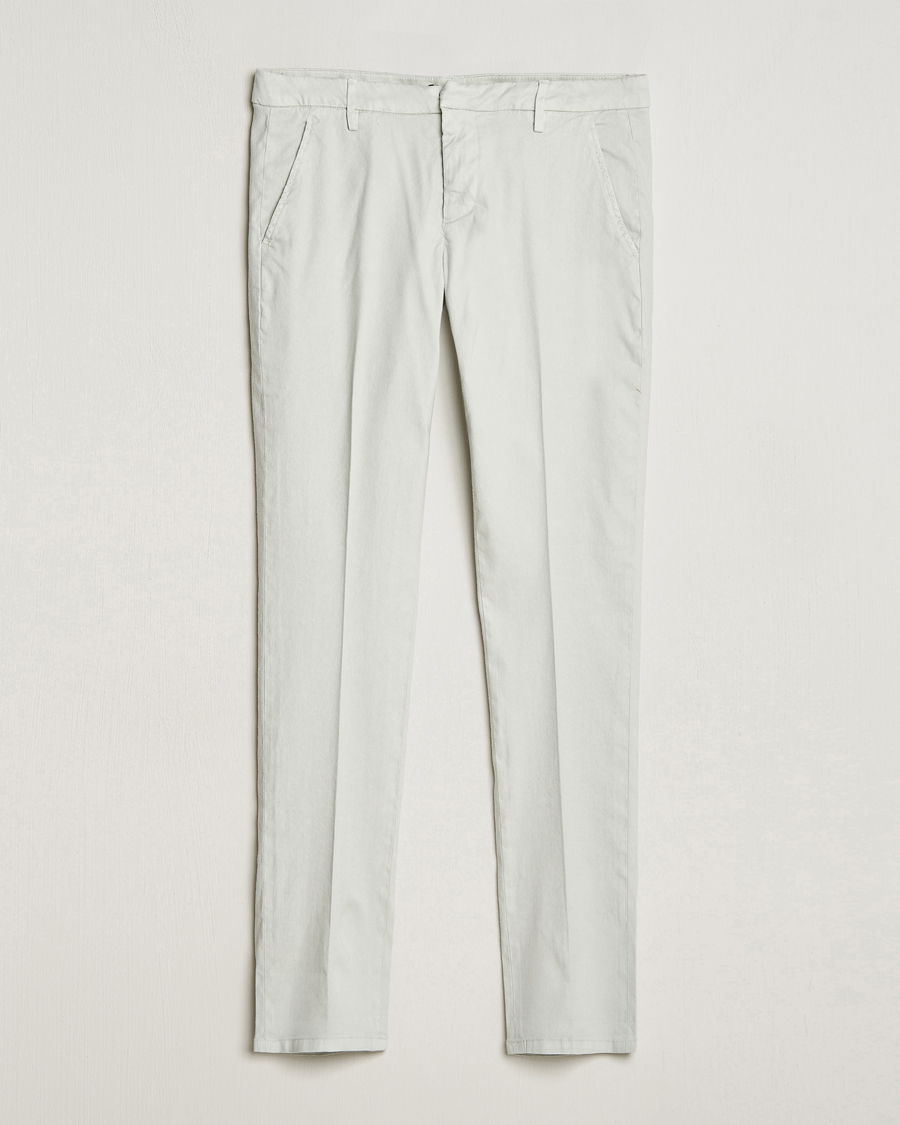 Herre | Bukser | Dondup | Gaubert Linen Stretch Chinos Light Grey