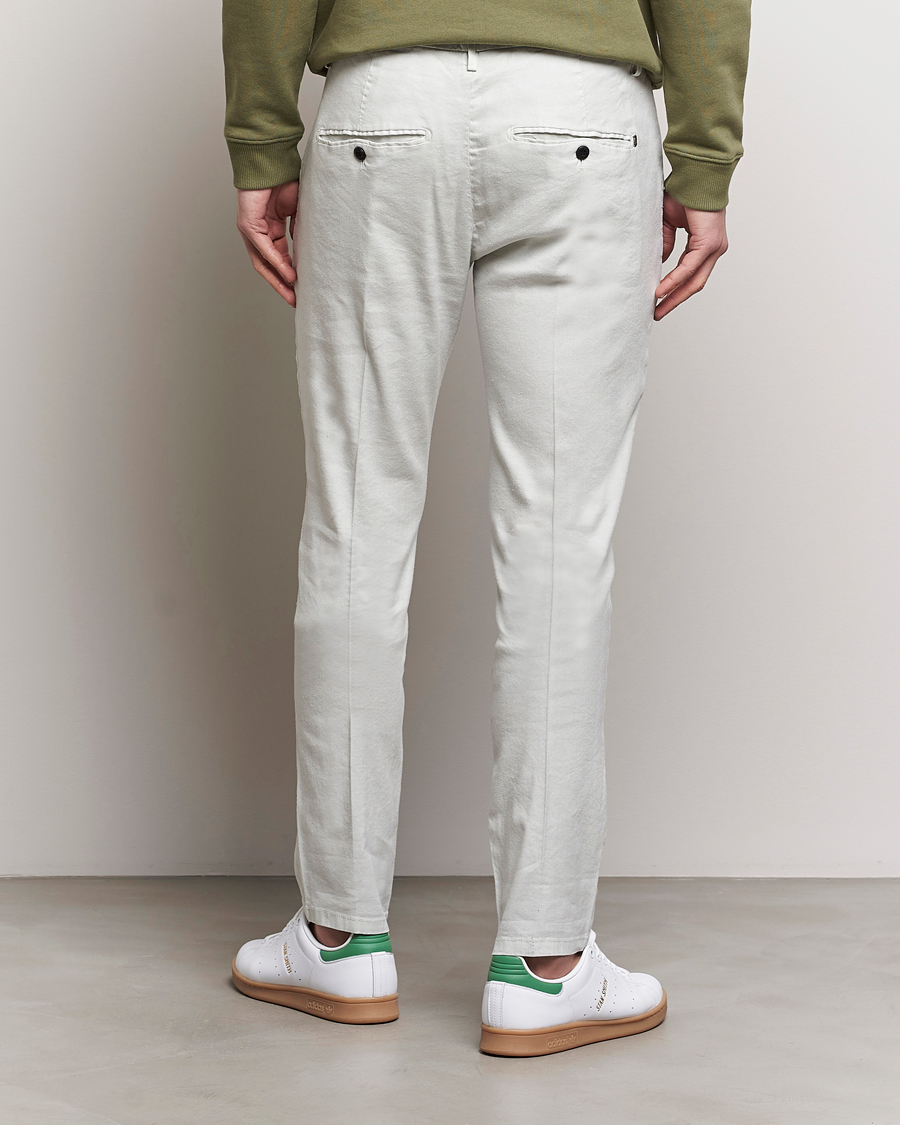Herre | Bukser | Dondup | Gaubert Linen Stretch Chinos Light Grey