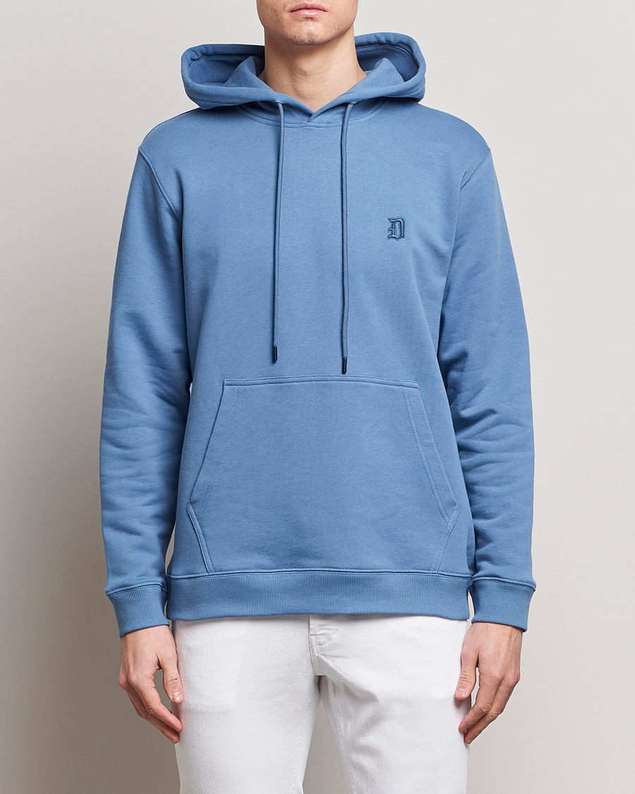 Herre | Gensere | Dondup | Logo Hoodie Washed Blue