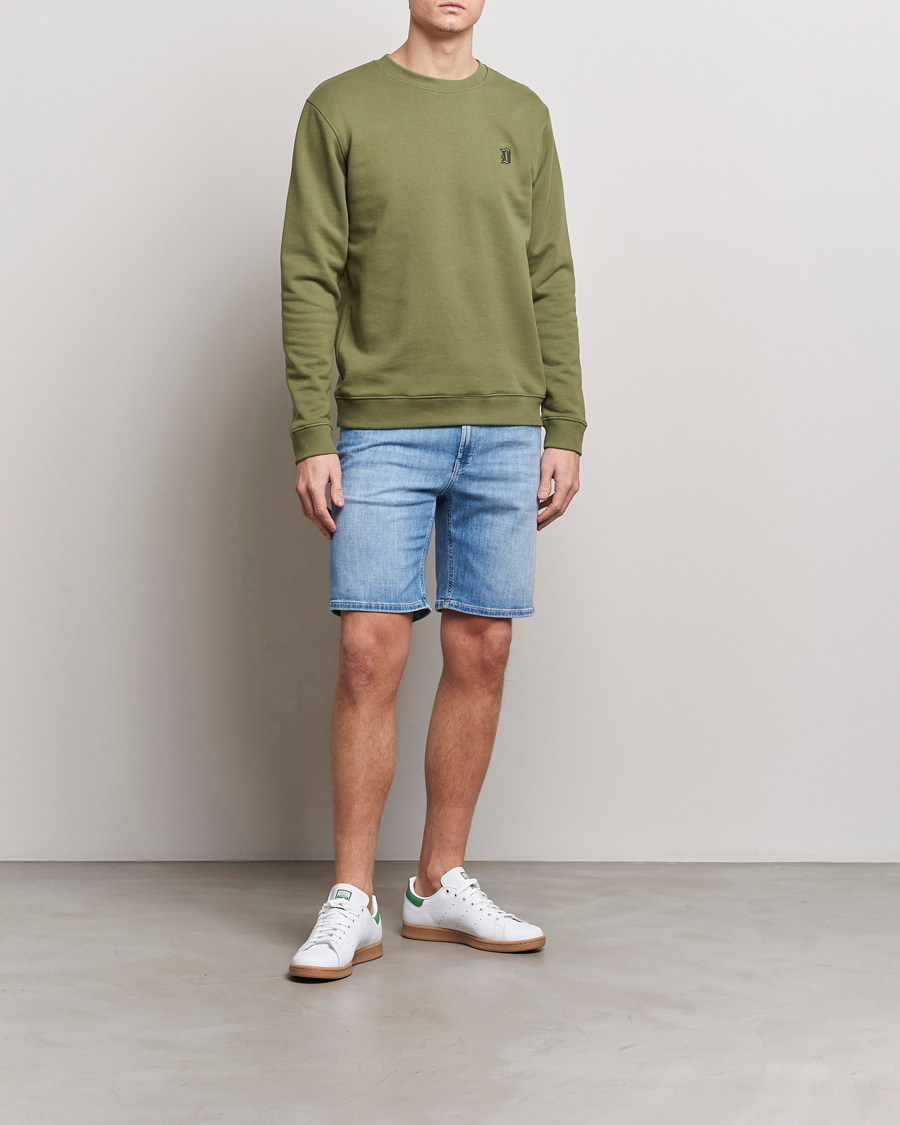 Herre | Gensere | Dondup | Loco Crew Neck Sweatshirt Olive Green
