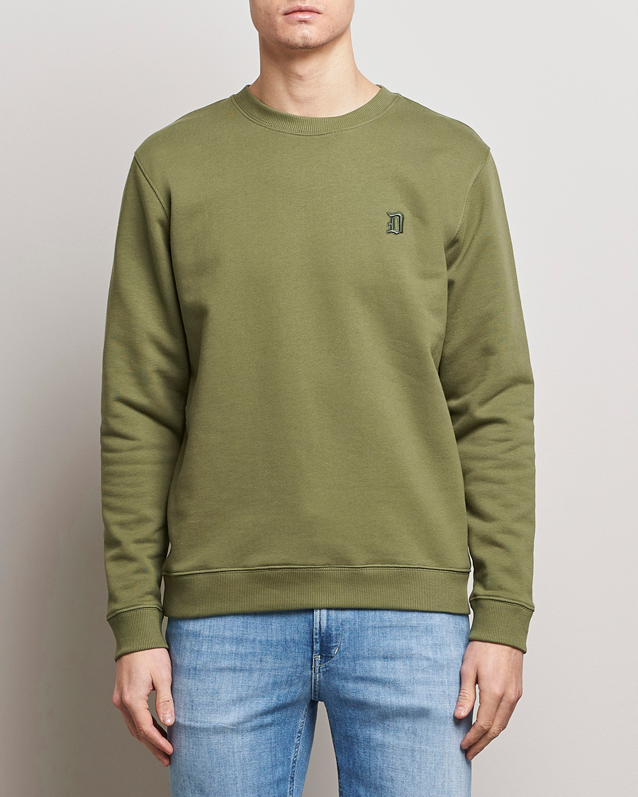 Herre | Gensere | Dondup | Loco Crew Neck Sweatshirt Olive Green