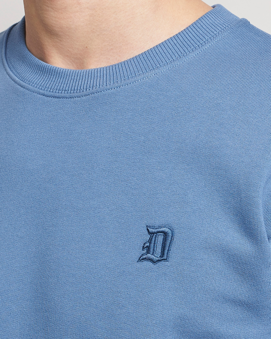 Herre | Gensere | Dondup | Loco Crew Neck Sweatshirt Washed Blue