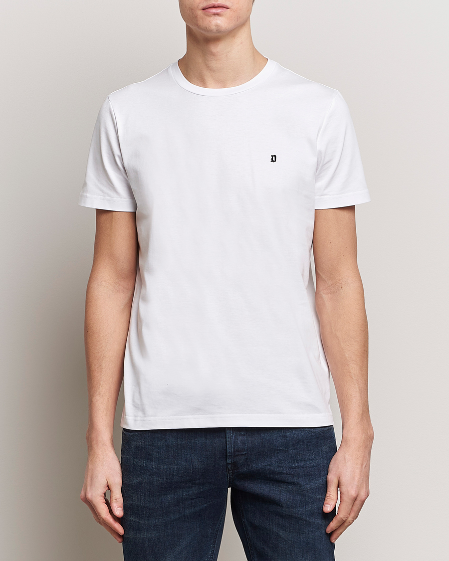 Herre | Klær | Dondup | Logo Crew Neck T-Shirt White