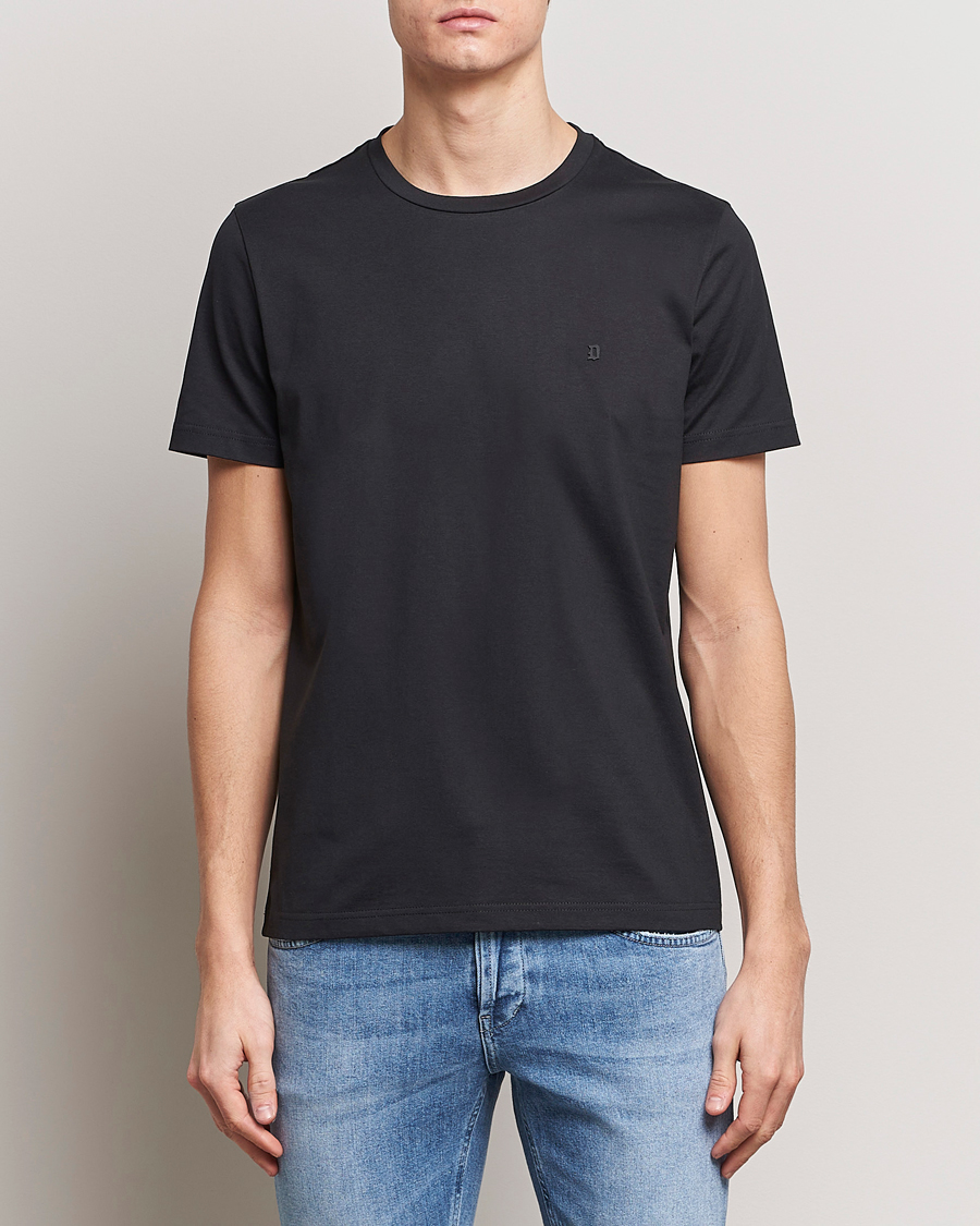 Herre | Dondup | Dondup | Logo Crew Neck T-Shirt Black