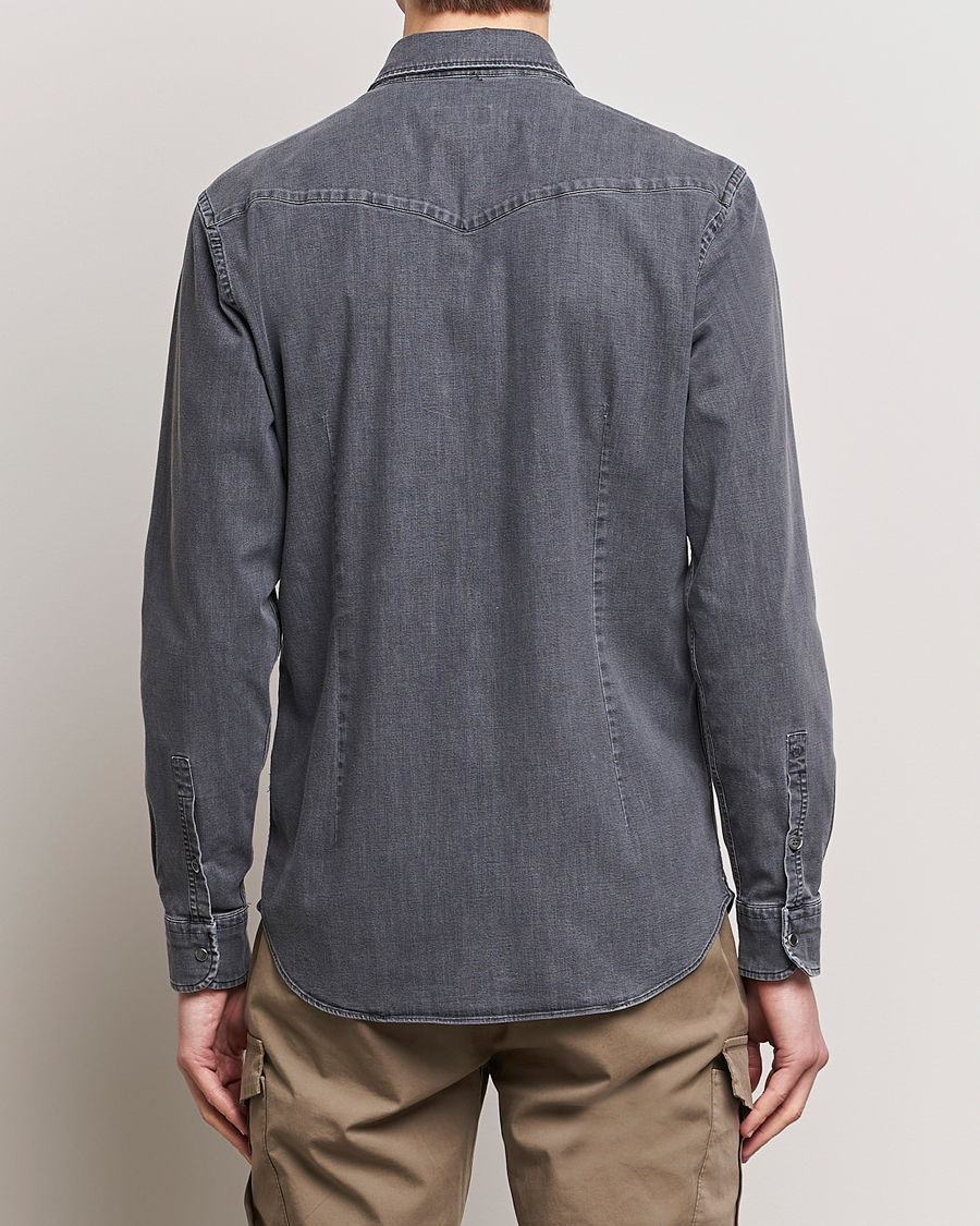 Herre | Skjorter | Dondup | Slim Fit Pocket Denim Shirt Washed Grey