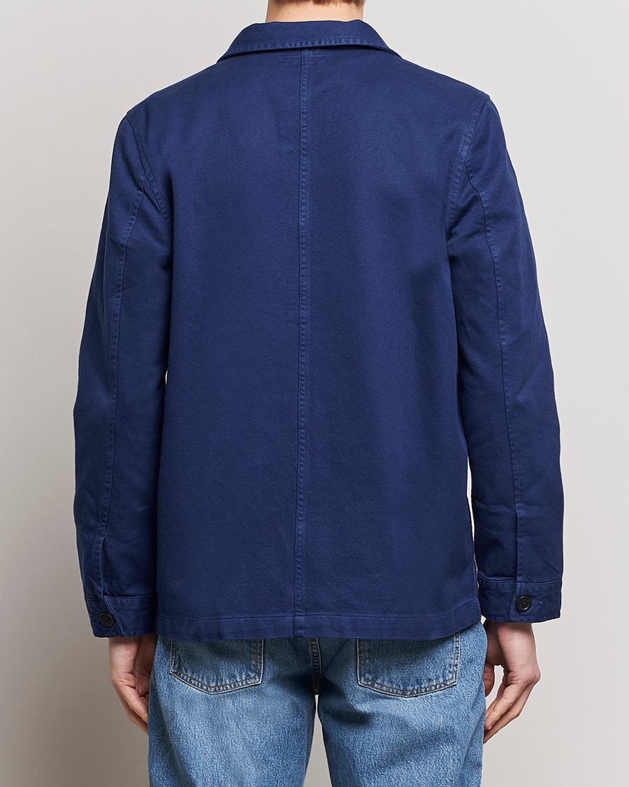 Herre | Skjorter | Nudie Jeans | Barney Worker Overshirt Mid Blue