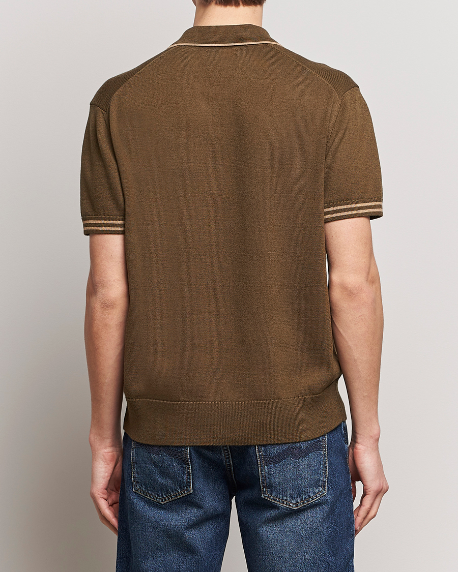 Herre | Pikéer | Nudie Jeans | Frippe Knitted Polo Olive