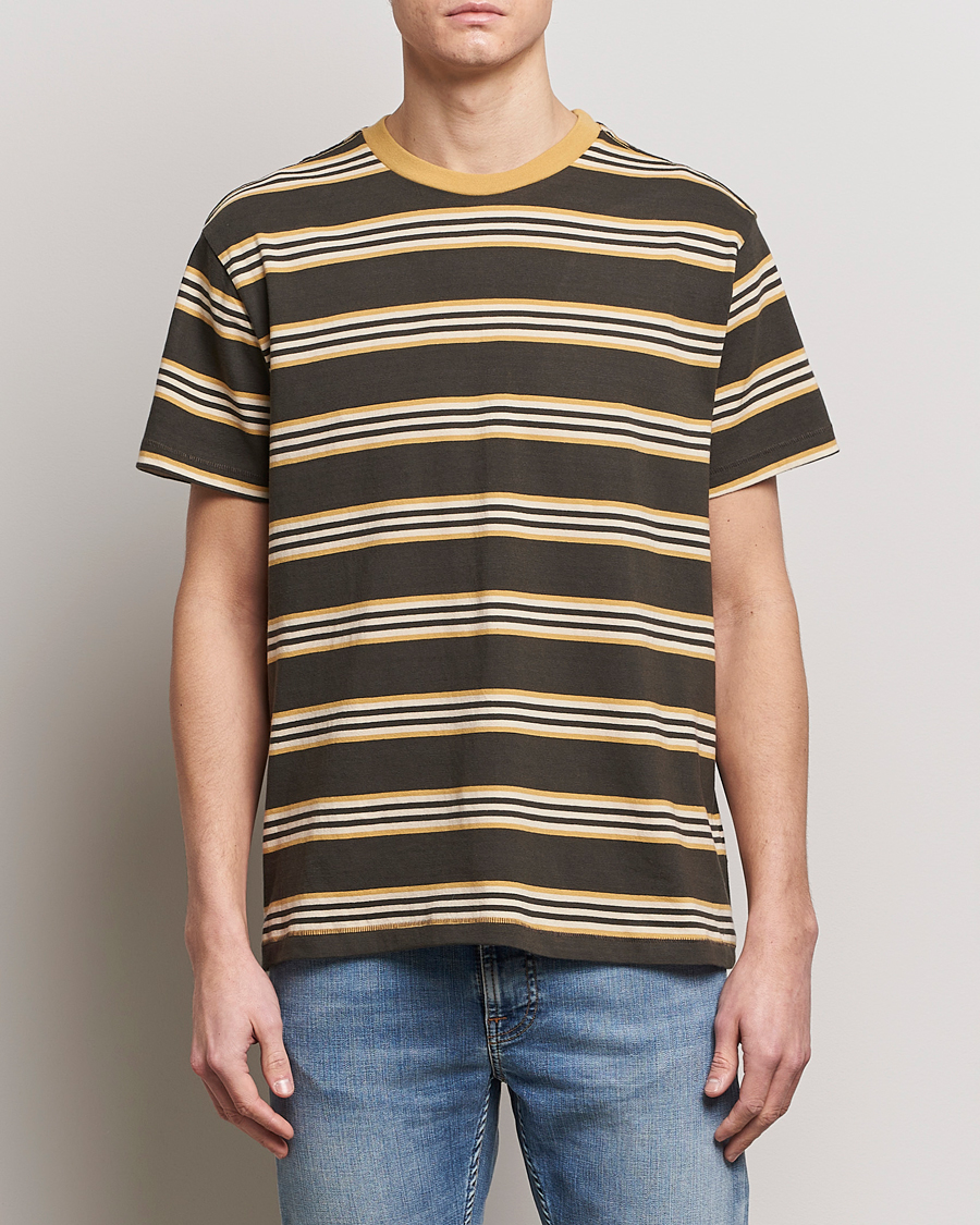 Herre | Nudie Jeans | Nudie Jeans | Leif Striped Crew Neck T-Shirt Multi